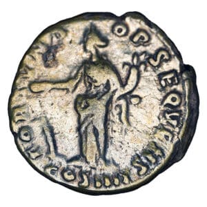 Alternative view of Antoninus Pius AR Denarius - FORTVNA OBSEQVENS